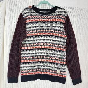 Native Youth Wool Blend Patterned Sweater Sz M